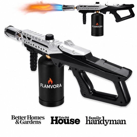FLAMVORA™ Multi-Use Propane Torch | Weed Burner, Fire Starter, BBQ & Outdoor Torch